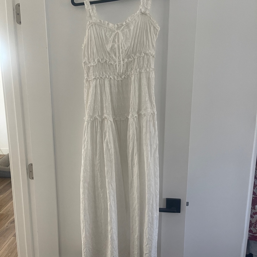 Gap x DOEN Eyelet Midi Dress - White